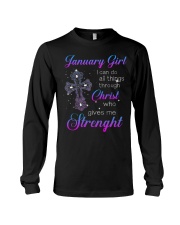 January Gift for Birthday Girl Long Sleeve Tee tile