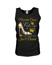 November Gift for Birthday Girl Unisex Tank tile