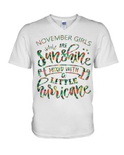 November Gift for Birthday Girl V-Neck T-Shirt thumbnail