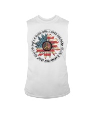 Good Girl hippie American Flag Sleeveless Tee tile