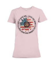Good Girl hippie American Flag Premium Fit Ladies Tee tile