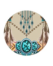 SHN 10 Native American pattern Circle Coaster tile