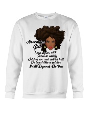 November Gift for Birthday Girl Crewneck Sweatshirt thumbnail