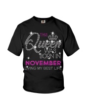 November Gift for Birthday Girl Youth T-Shirt tile