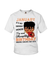 January Gift for Birthday Girl Youth T-Shirt tile