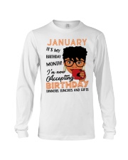 January Gift for Birthday Girl Long Sleeve Tee tile