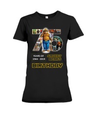 Smokey Birthday Premium Fit Ladies Tee tile