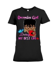 December Gift for Birthday Girl Premium Fit Ladies Tee tile