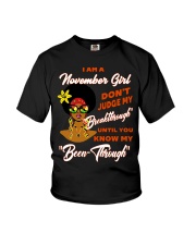 November Gift for Birthday Girl Youth T-Shirt tile