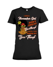 November Gift for Birthday Girl Premium Fit Ladies Tee tile