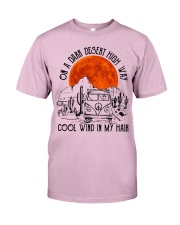 Flower child hippie woman Classic T-Shirt tile