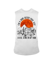 Flower child hippie woman Sleeveless Tee tile
