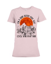 Flower child hippie woman Premium Fit Ladies Tee tile