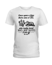 Dog and Sloths Ladies T-Shirt thumbnail
