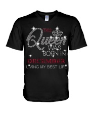 December Gift for Birthday Girl V-Neck T-Shirt tile