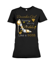 December Gift for Birthday Girl Premium Fit Ladies Tee thumbnail