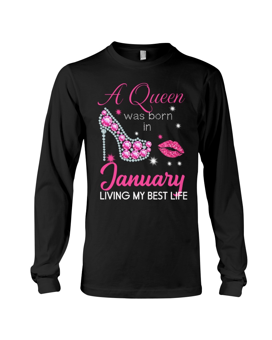 January Gift for Birthday Girl Long Sleeve Tee