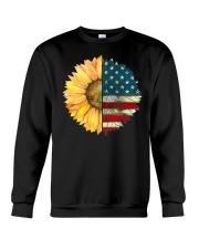 Sunflower American Flag Crewneck Sweatshirt thumbnail