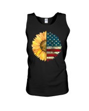 Sunflower American Flag Unisex Tank thumbnail