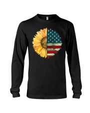Sunflower American Flag Long Sleeve Tee thumbnail