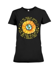 Sunflower hippie Girl Premium Fit Ladies Tee tile