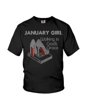 January Gift for Birthday Girl Youth T-Shirt tile