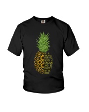 Pineapple sunflower Youth T-Shirt tile