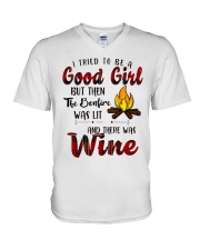 Good Girl Wine V-Neck T-Shirt thumbnail
