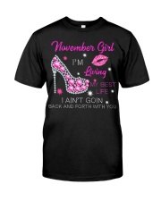 November Gift for Birthday Girl Classic T-Shirt front