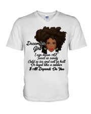 December Gift for Birthday Girl V-Neck T-Shirt tile
