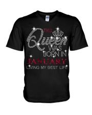 January Gift for Birthday Girl V-Neck T-Shirt thumbnail