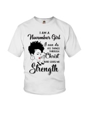November Gift for Birthday Girl Youth T-Shirt tile