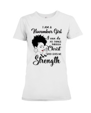 November Gift for Birthday Girl Premium Fit Ladies Tee tile