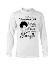 November Gift for Birthday Girl Long Sleeve Tee tile