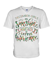 December Gift for Birthday Girl V-Neck T-Shirt tile
