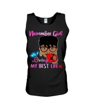 November Gift for Birthday Girl Unisex Tank tile