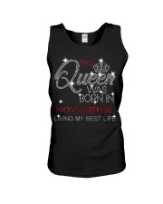 November Gift for Birthday Girl Unisex Tank tile