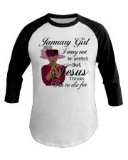 January Gift for Birthday Girl Baseball Tee tile