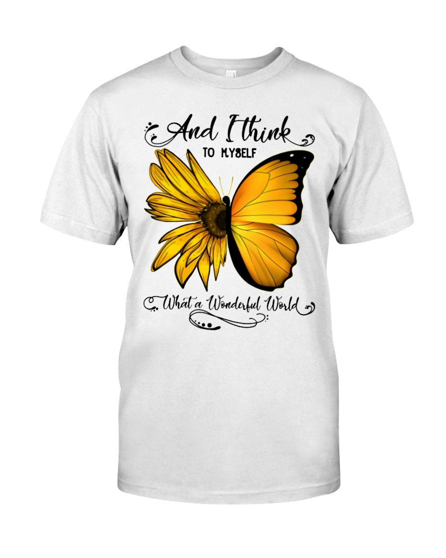 Sunflower Butterfly Classic T-Shirt