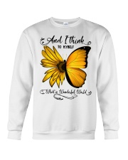 Sunflower Butterfly Crewneck Sweatshirt tile