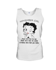 November Gift for Birthday Girl Unisex Tank tile