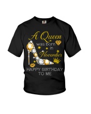 November Gift for Birthday Girl Youth T-Shirt tile