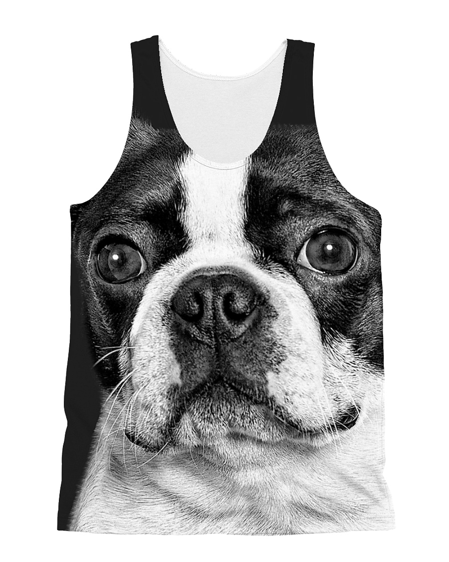 HD Strong Bos Terrier All-over Unisex Tank