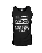 IT DOESN'T NEED TO BE REWRITTEN. IT NEEDS TO BE REREAD Unisex Tank tile