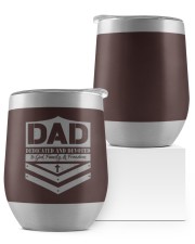 DAD Dedicated And Devoted Wine Tumbler tile