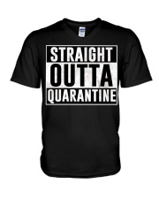 Straight Outta Quarantine V-Neck T-Shirt thumbnail