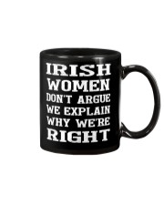 Irish women don't argue Mug front