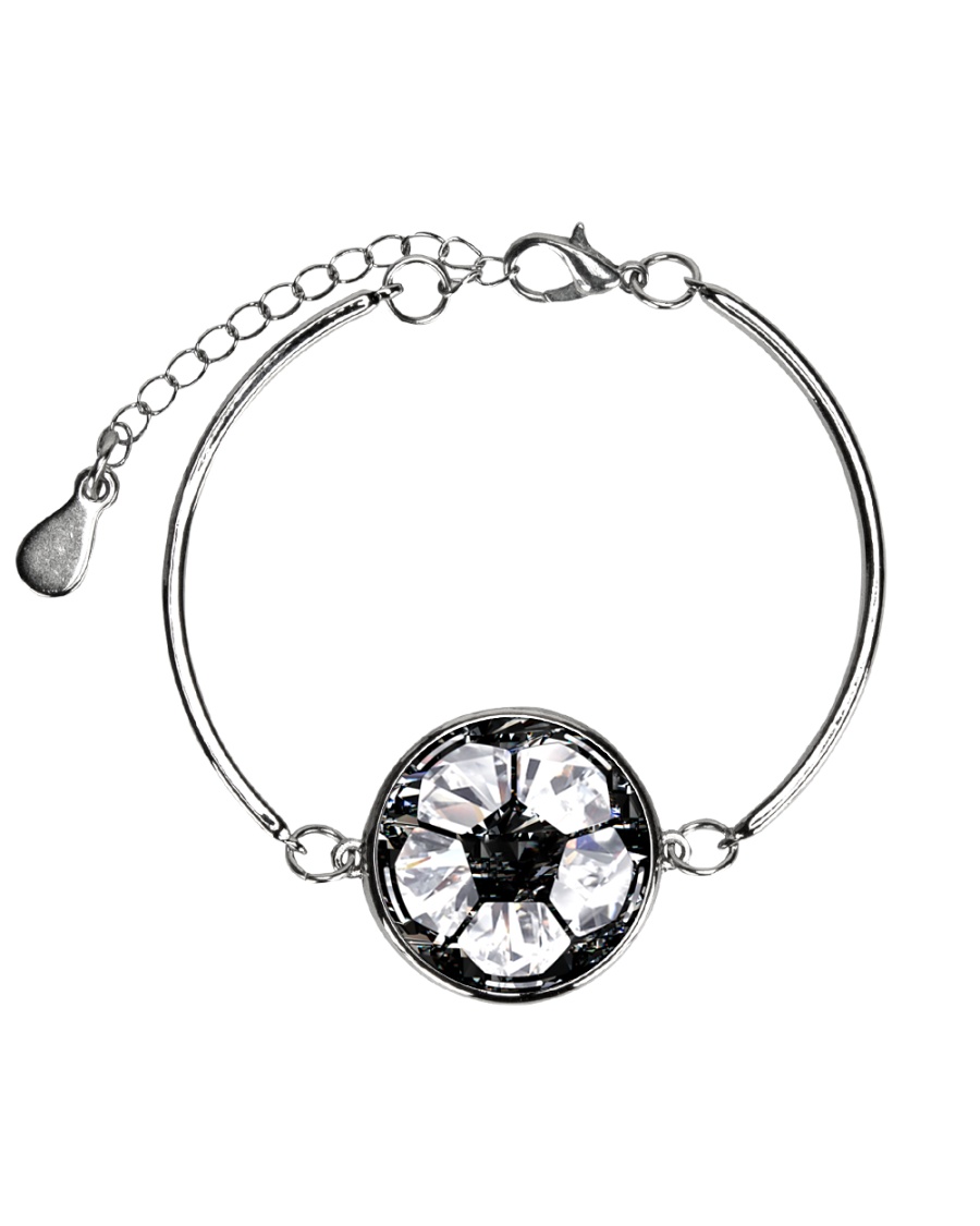 Soccer diamond Metallic Circle Bracelet