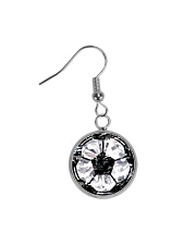 Soccer diamond Circle Earrings thumbnail