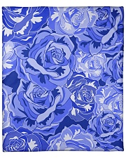 Beautiful blue roses Fleece Blanket - 50" x 60" thumbnail